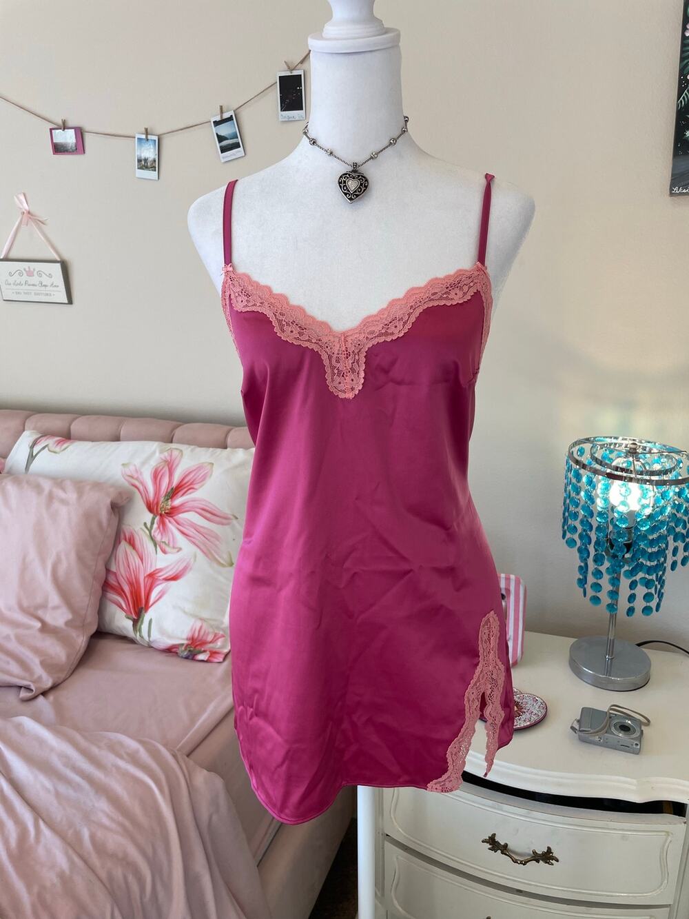 two toned pink slip